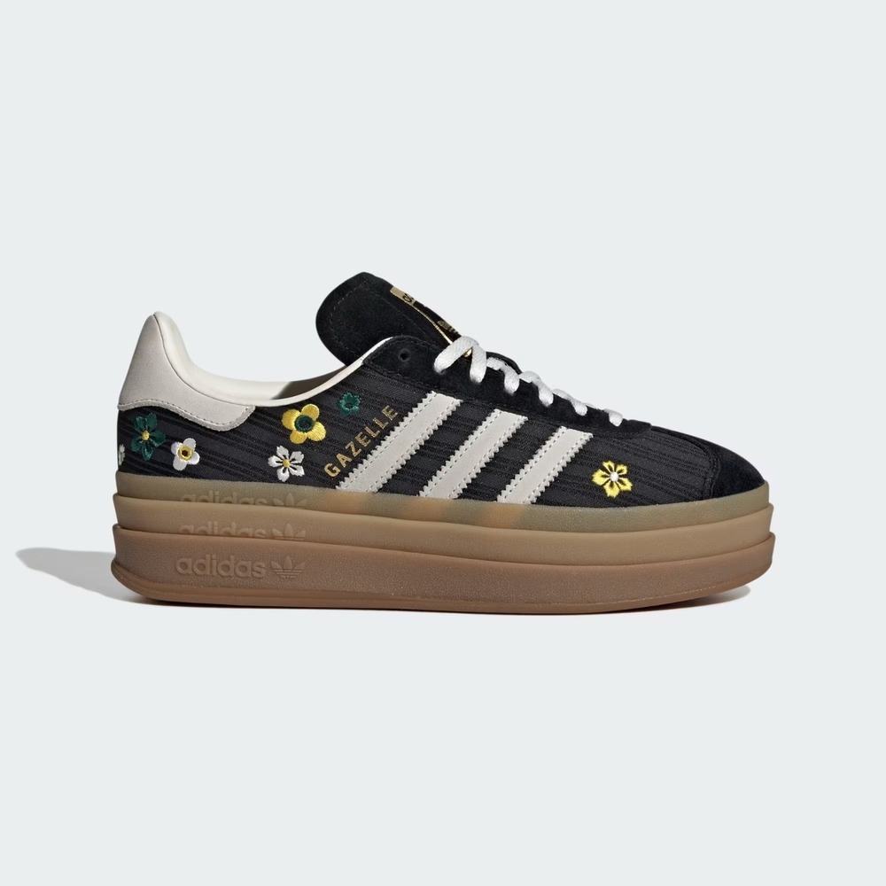 Size 7.5 - [NEW] Women's adidas X Liberty London Gazelle Bold Shoes Black IH1922